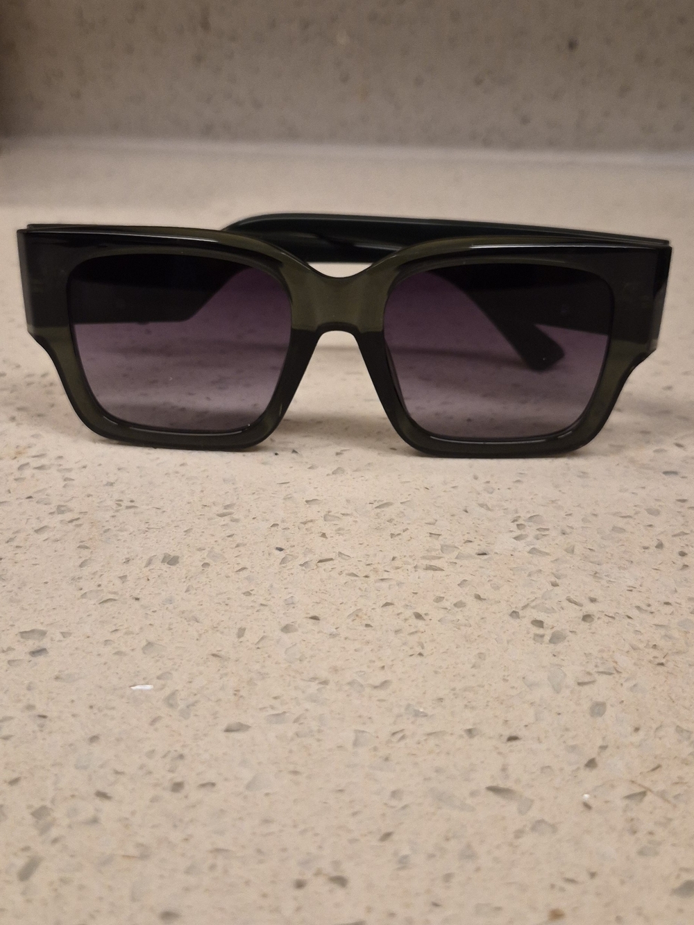 Bold Square Women's Sunglasses in Olive Green